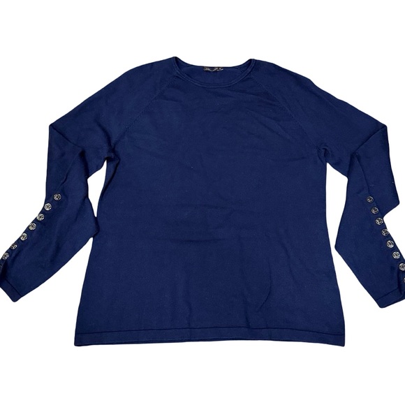 ✨ J. McLaughlin Jamey Sweater Navy Blue - Women’s Size Medium ✨ - Picture 3 of 15